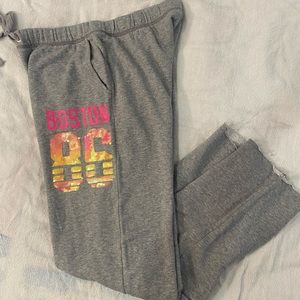 Boston Sequined Victorias Secret Sweatpants